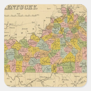 Kentucky 9 square sticker