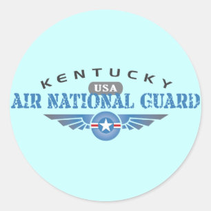 Kentucky Air National Guard Classic Round Sticker