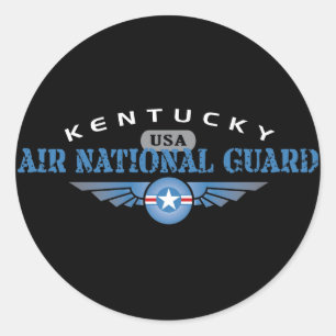 Kentucky Air National Guard Classic Round Sticker