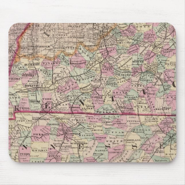 Kentucky and Tennessee 4 Mouse Pad (Front)