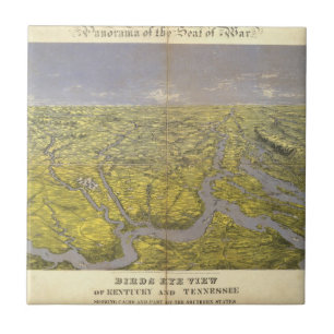 Kentucky and Tennessee 5 Ceramic Tile