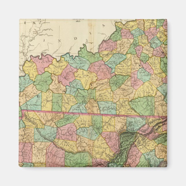 Kentucky and Tennessee 6 Magnet (Front)