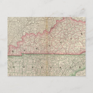 Kentucky and Tennessee 7 Postcard