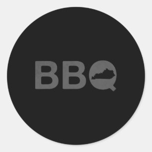 Kentucky Bbq State Pride Food Classic Round Sticker