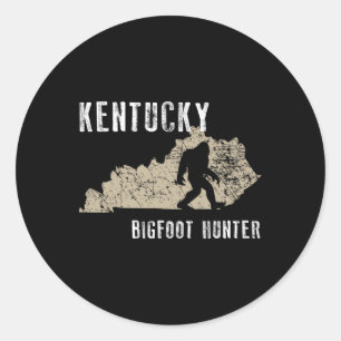 Kentucky Bigfoot Hunter Classic Round Sticker
