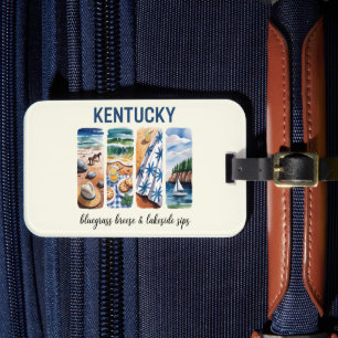 Kentucky – Bluegrass Breeze & Lakeside Sips Luggage Tag