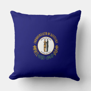 Kentucky: Bluegrass Commonwealth US State Flag Cushion