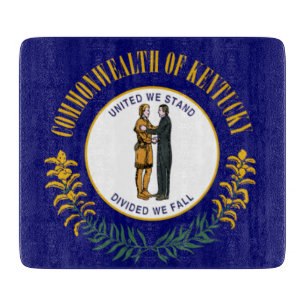 Kentucky: Bluegrass Commonwealth US State Flag Cutting Board