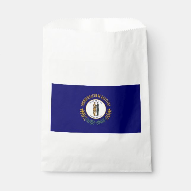 Kentucky: Bluegrass Commonwealth US State Flag Favour Bag (Front)