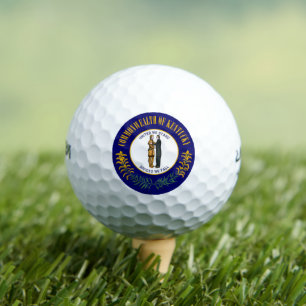 Kentucky: Bluegrass Commonwealth US State Flag Golf Balls