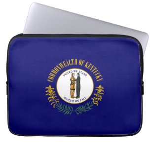 Kentucky: Bluegrass Commonwealth US State Flag Laptop Sleeve