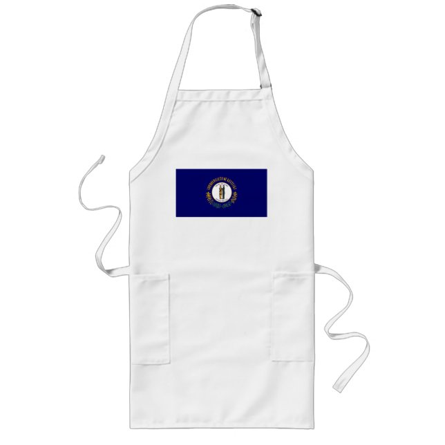 Kentucky: Bluegrass Commonwealth US State Flag Long Apron (Front)