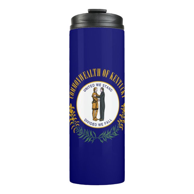 Kentucky: Bluegrass Commonwealth US State Flag Thermal Tumbler (Front)