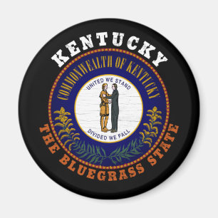 KENTUCKY BLUEGRASS STATE FLAG MAGNET