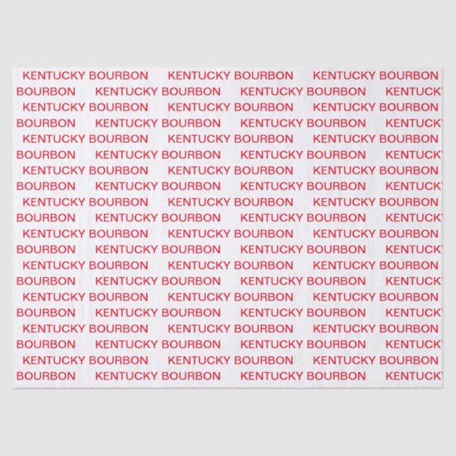 KENTUCKY BOURBON  TISSUE PAPER (Front)