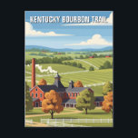 Kentucky Bourbon Trail Travel Postcard<br><div class="desc">The Kentucky Bourbon Trail is a scenic and cultural journey through the heart of Kentucky’s bourbon country, celebrating one of America’s most iconic spirits. Created by the Kentucky Distillers’ Association, the trail features a network of world-famous distilleries where visitors can learn about the history, craft, and culture of bourbon-making. The...</div>
