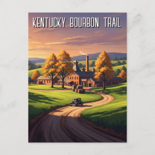 Kentucky Bourbon Trail Travel Postcard