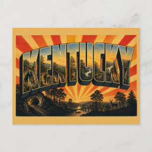 Kentucky Caves Forests River Valleys Art Postcard