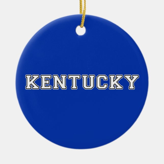 Kentucky Ceramic Ornament (Front)