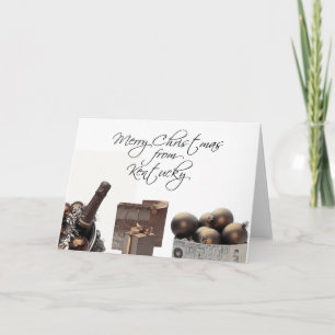 Kentucky   Christmas Card, state specific Holiday Card