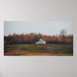 Kentucky Church at Early Morning Poster