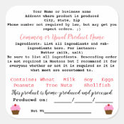 Texas Cottage Food Law Label | Zazzle