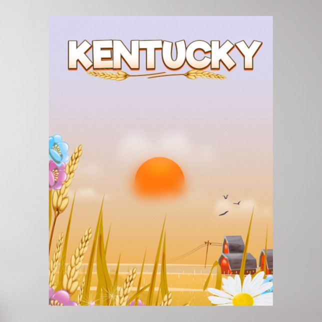Kentucky Cute Farm travel poster (Front)