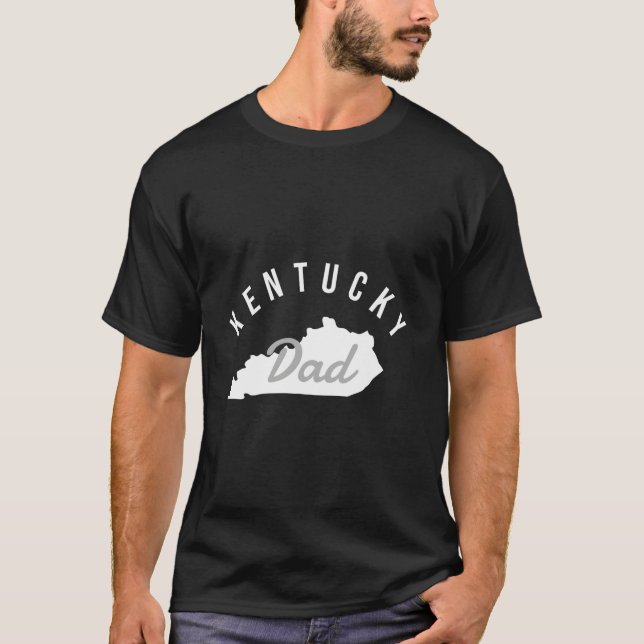 Kentucky Dad Sports Horses Bourbon T-Shirt (Front)