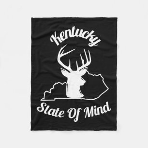 Kentucky-deer-hunting fleece blanket