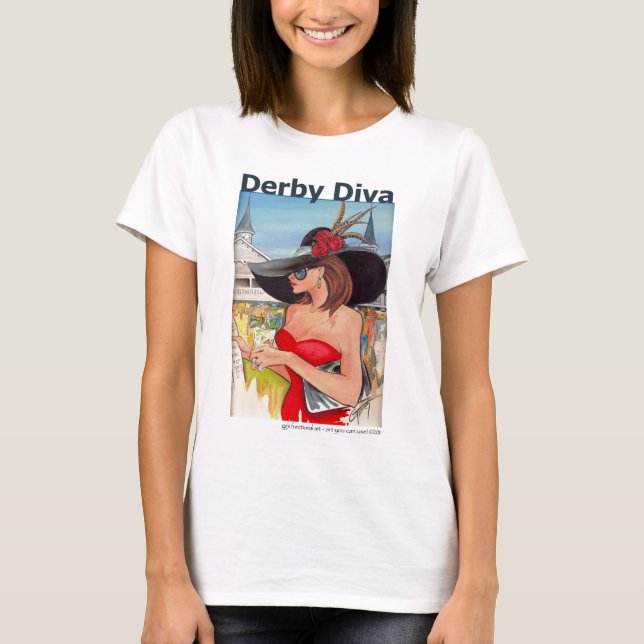 Kentucky Derby Diva - Baby Doll Tshirt (Front)