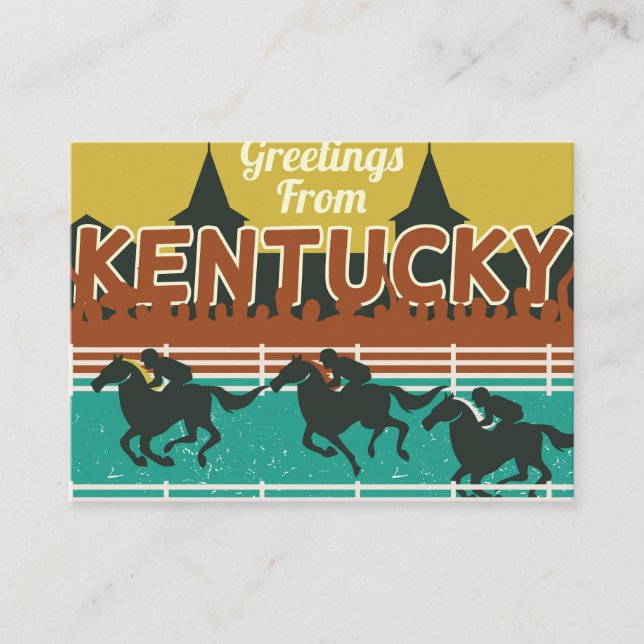 Kentucky Derby Enclosure Card (Front)