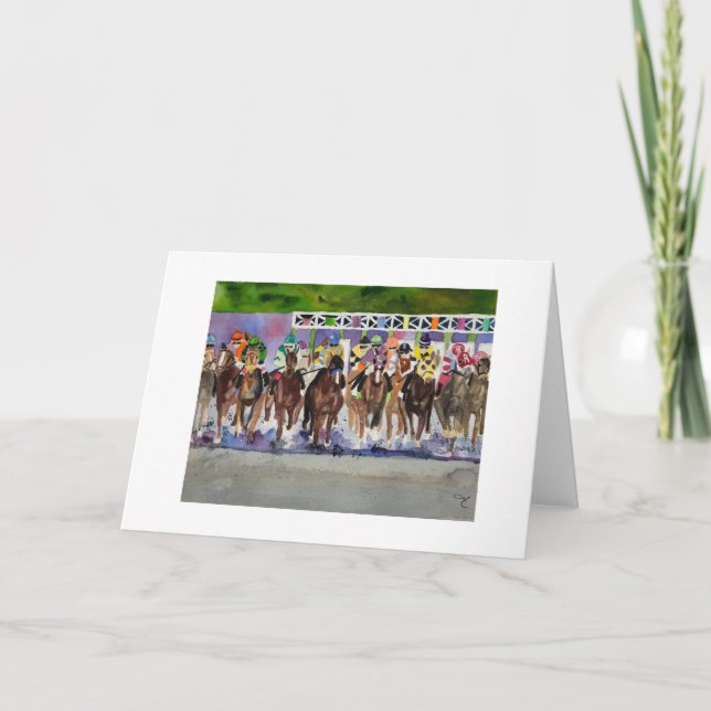 Kentucky Derby Greeting Cards (Front)