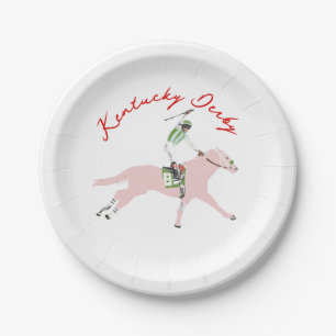 Kentucky Derby Horse Jockey Paper Plates