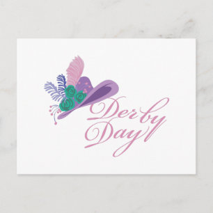 Kentucky Derby Ladies Hat Derby Day Postcard