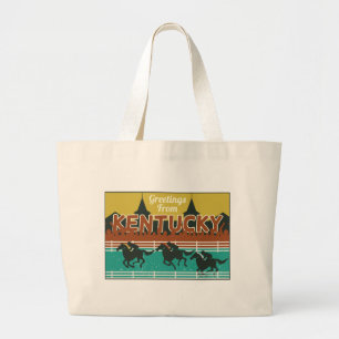 Kentucky Derby Large Tote Bag