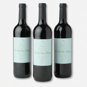 Kentucky Derby Wine Label