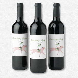 Kentucky Derby Wine Label