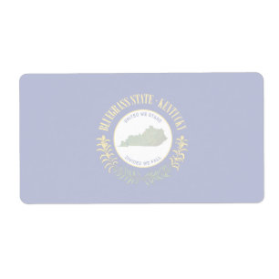 Kentucky Faint Banner Shipping Label