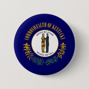 Kentucky Flag 6 Cm Round Badge