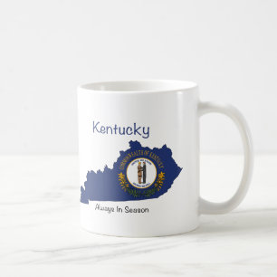 Kentucky Flag and Map Coffee Mug