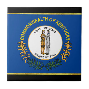 Kentucky flag ceramic tile
