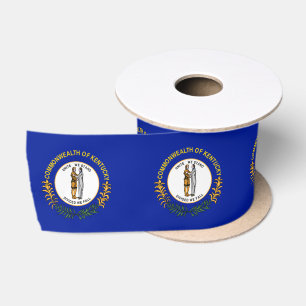 Kentucky flag satin ribbon