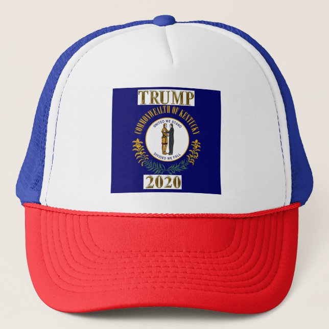 KENTUCKY FLAG TRUCKER HAT (Front)