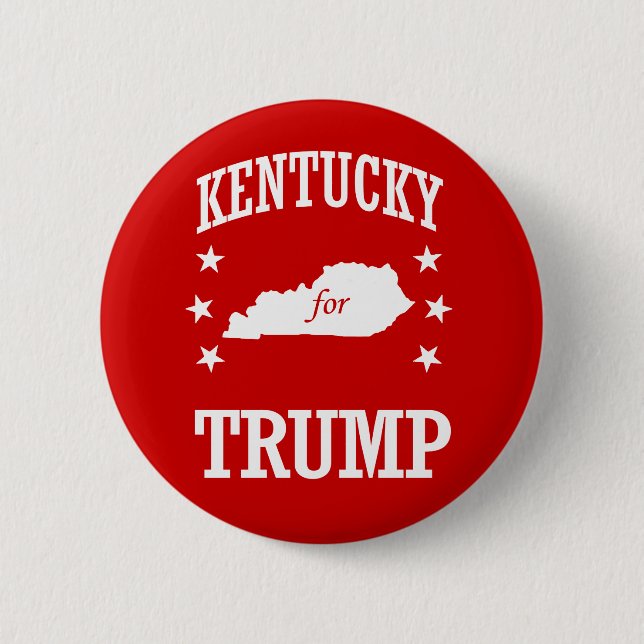 KENTUCKY FOR TRUMP 6 CM ROUND BADGE (Front)