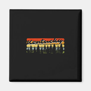 Kentucky Forest Sunset Trees Cabin Theme Souvenir Magnet