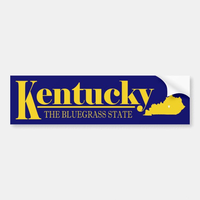 Kentucky Gold Bumper Sticker (Front)