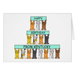 Kentucky Happy Birthday Cats