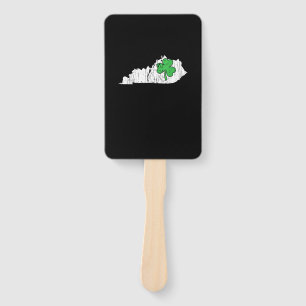 Kentucky Happy St. Patrick's Day Funny Lucky Shamr Hand Fan
