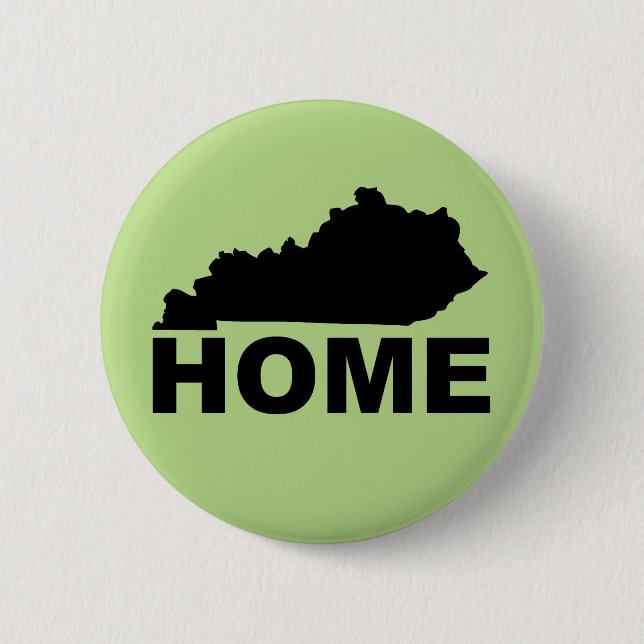 Kentucky Home Away From State Button Badge Pin (Front)