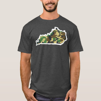 Kentucky Home Hunting Camo Map T-Shirt